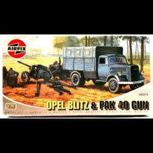 Opel Blitz & Pack 40 Gun. Airfix, escala 1/76