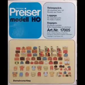 Lugagge. Preiser, escala HO