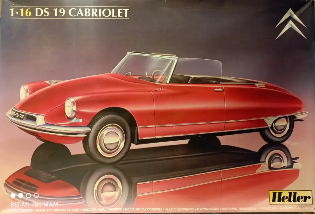 Citroën DS-19 Cabriolet Heller escala 1/16