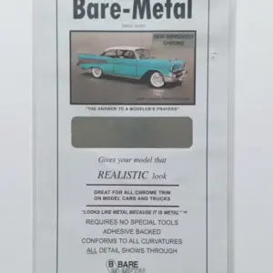 Bare Metal Foil Chrome - Papel para bocelería cromado